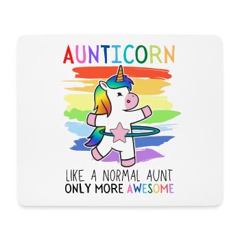Aunticorn Tate De Licorne Mature Dabbing Unicorn Fun - Tapis de souris (format paysage) - blanc - Devant
