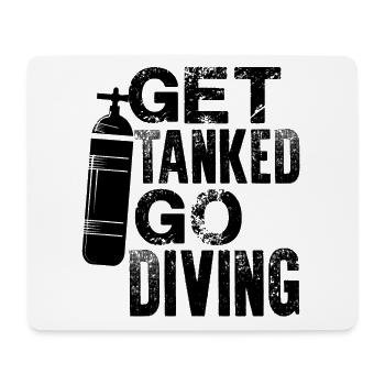 Diving under water - Mouse Pad (horizontal) - white - Front