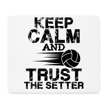 keep calm volleyball - Tapis de souris (format paysage) - blanc - Devant
