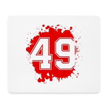 49 Number of blobs - Mouse Pad (horizontal) - white - Front