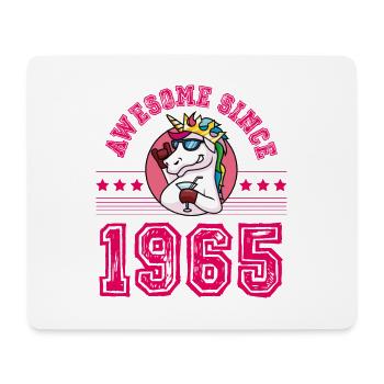 1965 Awesome Licorne - Tapis de souris (format paysage) - blanc - Devant