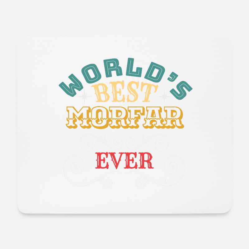 Worlds Best Morfar Ever - Mousepad (Querformat) - Weiß