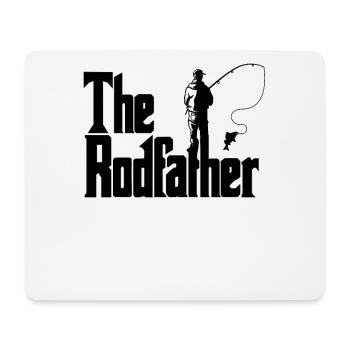 The Rodfather Fishing Angler Gift Fishing Rod - Mouse Pad (horizontal) - white - Front