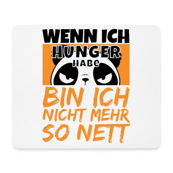 Ich muss Essen Kawai Panda mit Hunger wird wütend - Mousepad (Querformat) - Weiß - Vorne