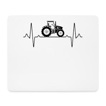 Tractor Heartbeat - Mouse Pad (horizontal) - white - Front