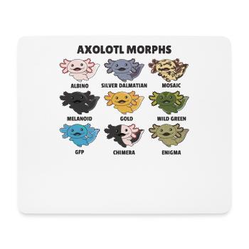 Axolotls aus der Welt süße Tiere Axolotl Arten - Mousepad (Querformat) - Weiß - Vorne