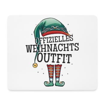 Offizielles Weihnachtsoutfit Weihnachten Wichtel - Mousepad (Querformat) - Weiß - Vorne