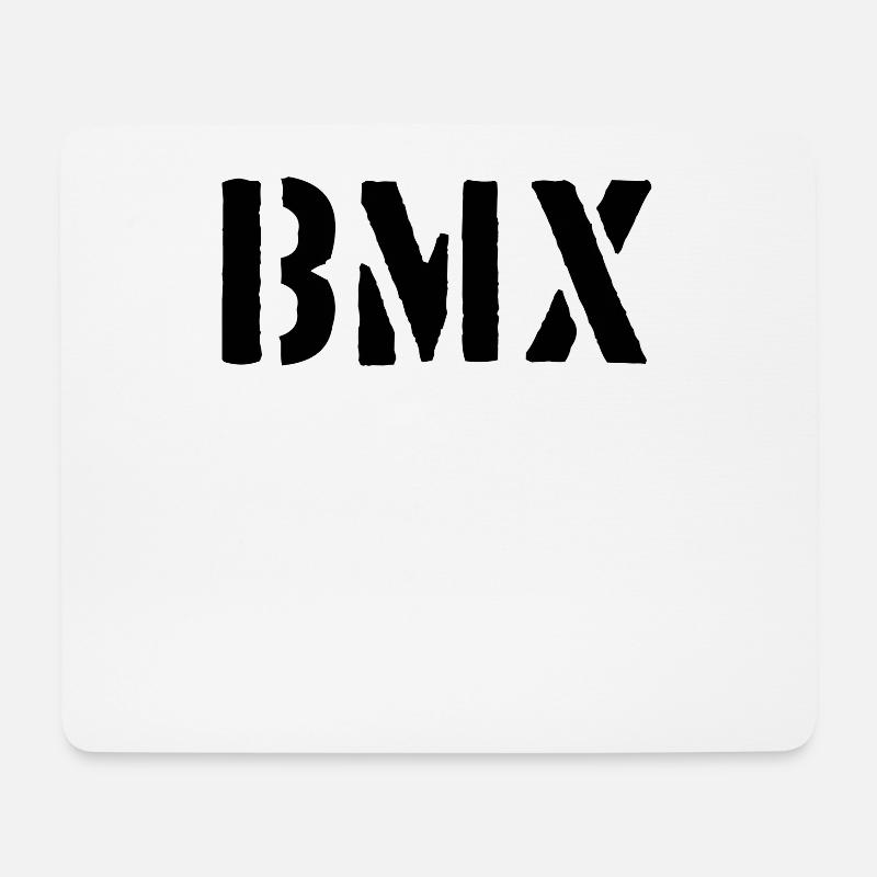 BMX - Mousepad (Querformat) - Weiß