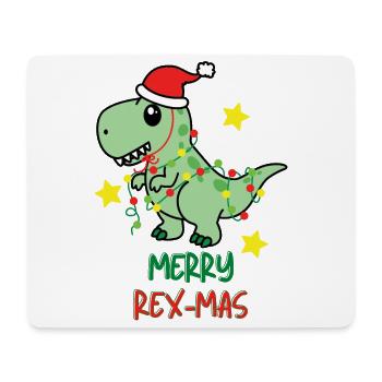 Merry Rex-Mas Ugly Christmas XMAS X-Mas - Mouse Pad (horizontal) - white - Front