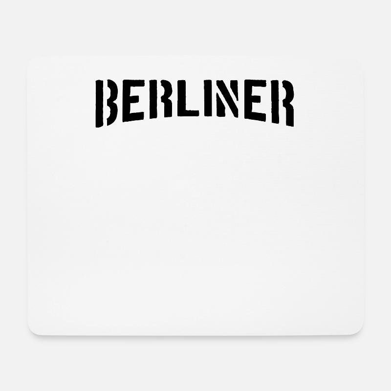 Berlin Berliner - Mousepad (Querformat) - Weiß