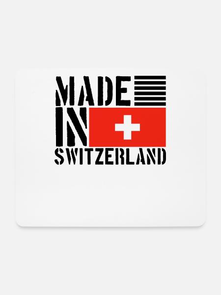 Schweiz Schweizer Lustiger Spruch - Mousepad (Querformat) - Weiß