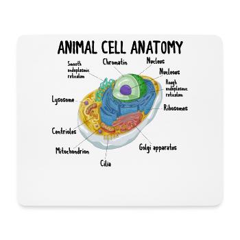Anatomy Of Animal Cell Biology Biologist Science - Mouse Pad (horizontal) - white - Front