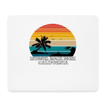 Mussel Rock Park California Beaches - Mouse Pad (horizontal) - white - Front