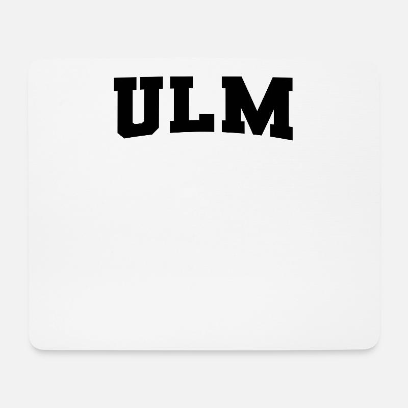 Ulm - Tapis de souris (format paysage) - blanc