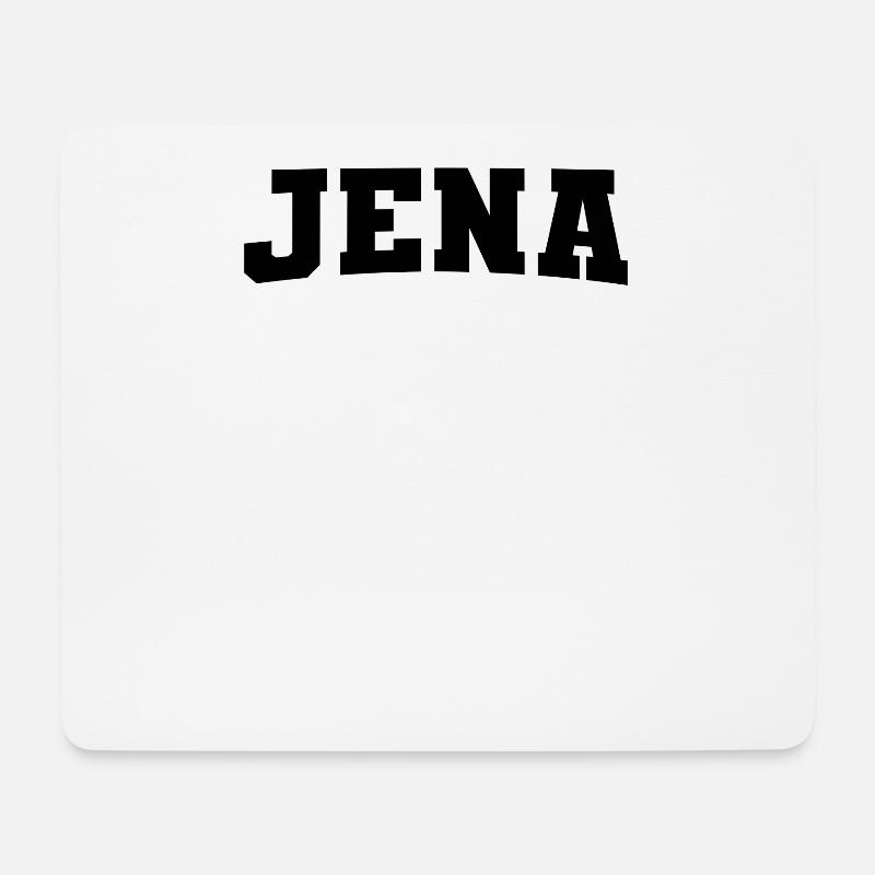 Jena - Mousepad (Querformat) - Weiß