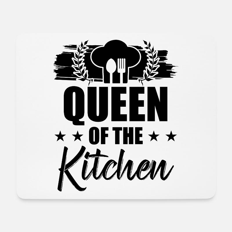 königin der küche - Mousepad (Querformat) - Weiß