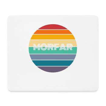 Rainbow Morfar Retro Vintage - Mousepad (Querformat) - Weiß - Vorne
