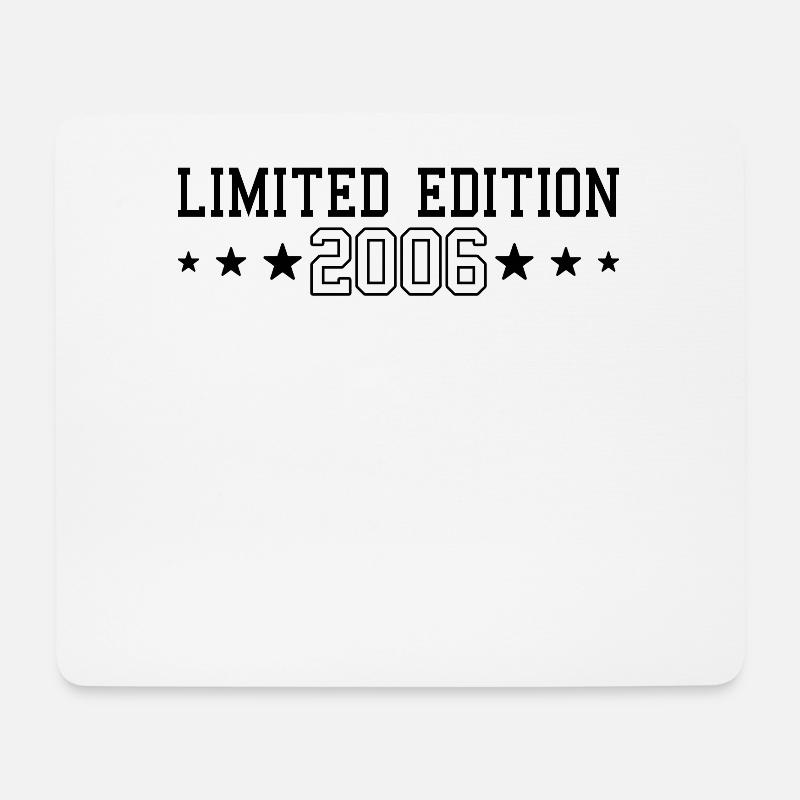 Geburtstag Limited Edition 2006 - Mousepad (Querformat) - Weiß