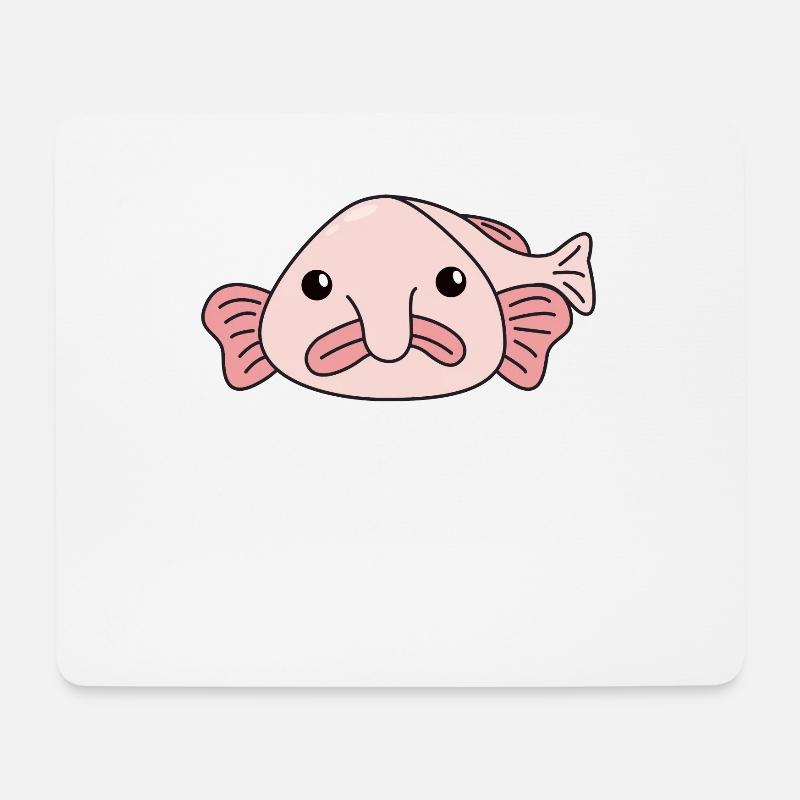 funny blobfish ugly animals blobfish - Mouse Pad (horizontal) - white