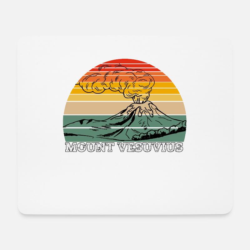 Mount Vesuvius - Mouse Pad (horizontal) - white