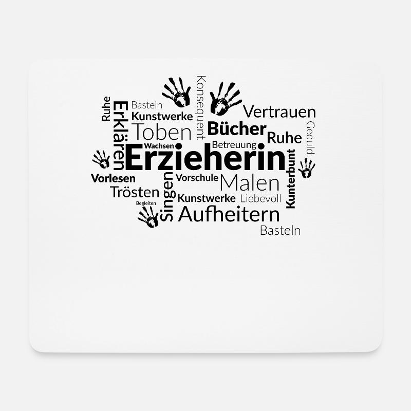 Erzieherin Komplimente - Mousepad (Querformat) - Weiß