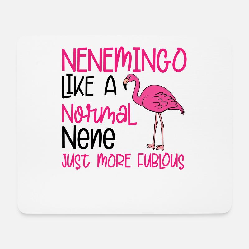 Flamingo Pink Flamingo Flamingo Geschenk - Mousepad (Querformat) - Weiß