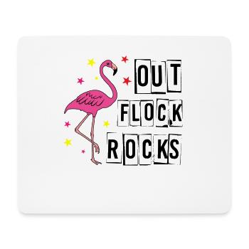 Flamingo Rose Flamant Flamant Rose Flamant Cadeau - Tapis de souris (format paysage) - blanc - Devant