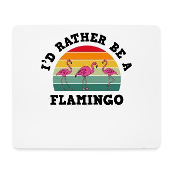 Flamingo Rose Flamant Flamant Rose Flamant Cadeau - Tapis de souris (format paysage) - blanc - Devant
