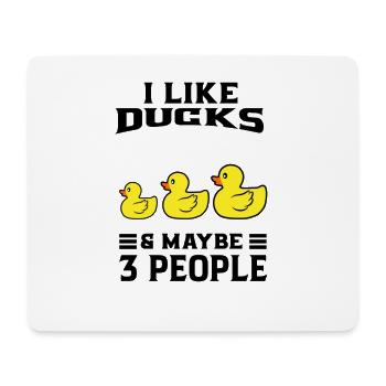 Ente Quitscheente Erpel Enten Gelbe Gummiente - Mousepad (Querformat) - Weiß - Vorne