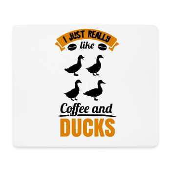 Ente Quitscheente Erpel Enten Gelbe Gummiente - Mousepad (Querformat) - Weiß - Vorne