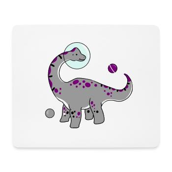 Ace Pride Dinosaur Espace asexué - Tapis de souris (format paysage) - blanc - Devant