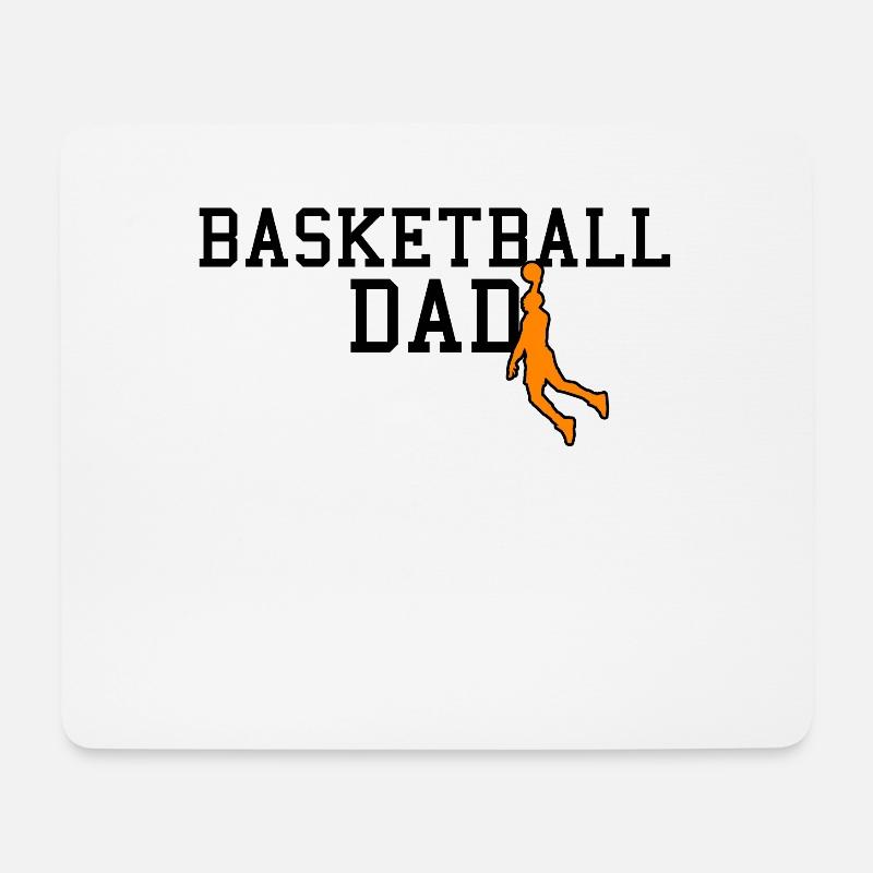 basketball dad - Mousepad (Querformat) - Weiß