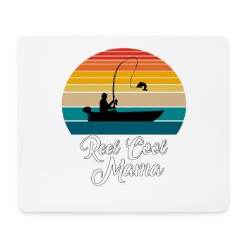 Reel Cool Mama Fishing Gifts - Mouse Pad (horizontal) - white - Front