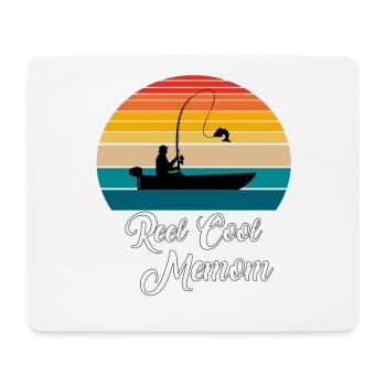 Reel Cool Memom Fishing Gifts - Mouse Pad (horizontal) - white - Front