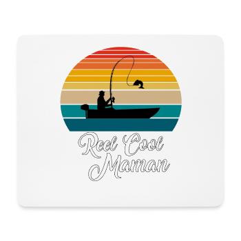 Reel Cool Maman Fishing Gifts - Mousepad (Querformat) - Weiß - Vorne