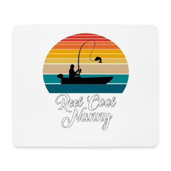 Reel Cool Nanny Fishing Gifts - Mousepad (Querformat) - Weiß - Vorne