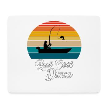 Reel Cool Duma Cadeaux de pêche - Tapis de souris (format paysage) - blanc - Devant