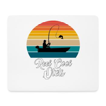 Reel Cool Otets Fishing Gifts - Mouse Pad (horizontal) - white - Front