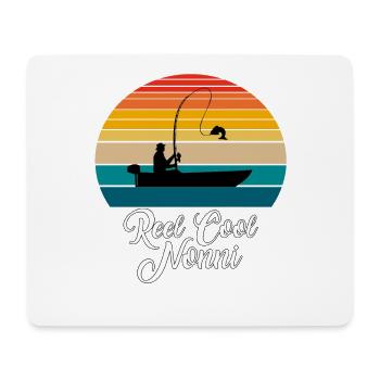 Cadeaux de pêche Reel Cool Nonni - Tapis de souris (format paysage) - blanc - Devant