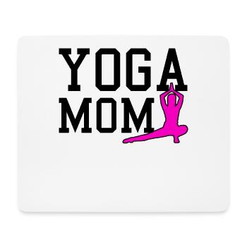 maman yoga - Tapis de souris (format paysage) - blanc - Devant