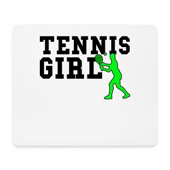 Fille de tennis - Tapis de souris (format paysage) - blanc - Devant