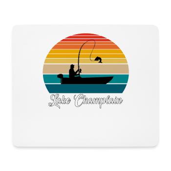 Lake Champlain Fishing Spot - Mouse Pad (horizontal) - white - Front