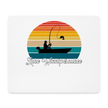 Lake Winnipesaukee Fishing Spot - Mouse Pad (horizontal) - white - Front