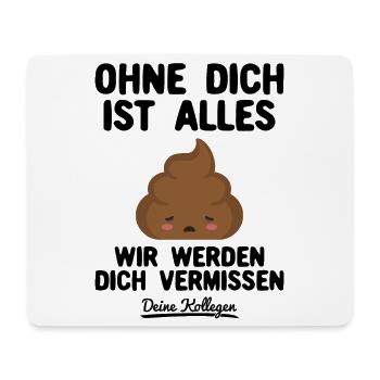 Abschied Kollege Abschiedsgeschenk Jobwechsel - Mousepad (Querformat) - Weiß - Vorne
