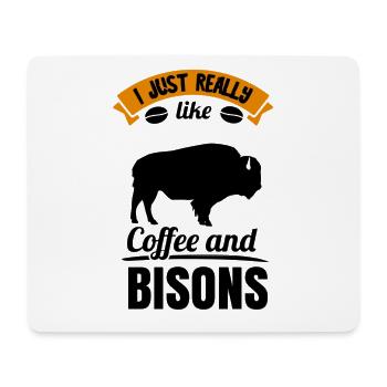 Bison Buffalo Water Buffalo National Park - Mouse Pad (horizontal) - white - Front