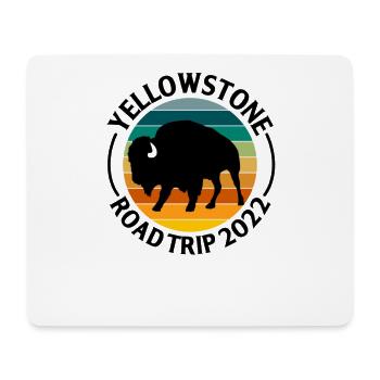 Bison Buffalo Yellowstone National Park - Mouse Pad (horizontal) - white - Front