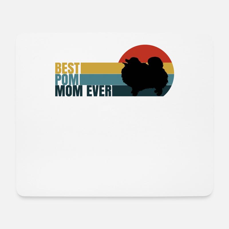 Spitz Pomeranian Zwergspitz Hund - Mousepad (Querformat) - Weiß