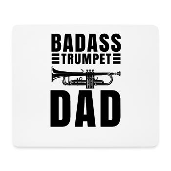 Trompete Trompeter Musiker Trompetenspieler - Mousepad (Querformat) - Weiß - Vorne