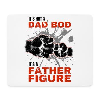 Dad Bod Proud Papa Saying with Fist Bump - Mouse Pad (horizontal) - white - Front