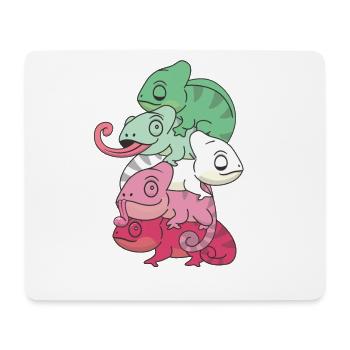 abrosexuell Flag Pride LGBTQ Chamäleon Haufen - Mousepad (Querformat) - Weiß - Vorne